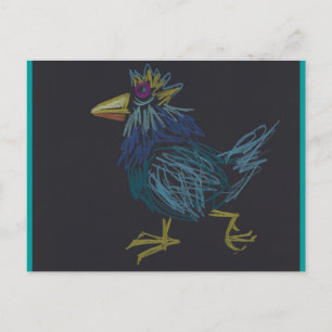 Festiva Postal feliz del año del gallo de Pascua del pollo