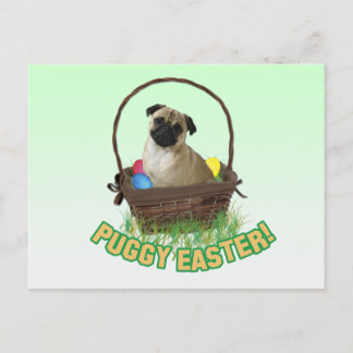 Festiva Postal feliz del barro amasado de Pascua