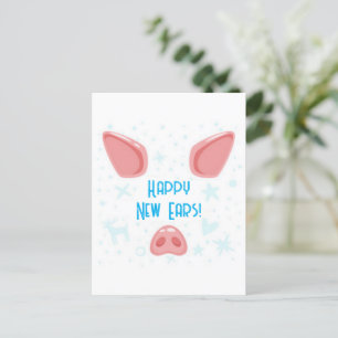 Festiva Postal feliz para las nuevas orejas
