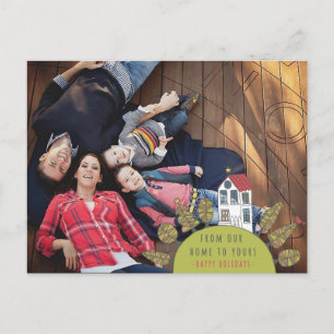 Festiva Postal fotográfica de Ilustracion de la casa de na