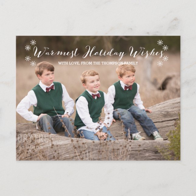 Festiva Postal fotográfica de los deseos de vacaciones más (Anverso)