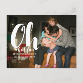 Festiva Postal fotográfica de White Oh Qué Divertida