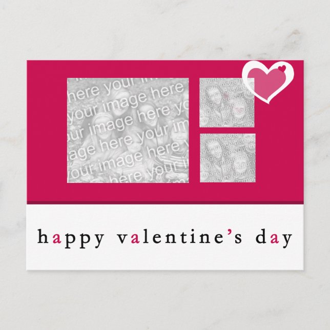 Festiva Postal fotográfica día de San Valentín (Anverso)