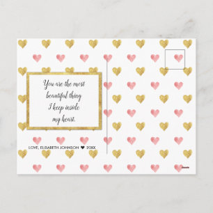 Festiva Postal fotográfica manuscrita del Día de San Valen