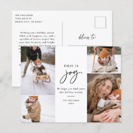 Festiva Postal fotográfica navideña esto es una alegría