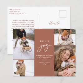 Festiva Postal fotográfica navideña esto es una alegría