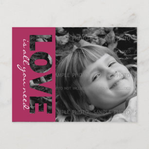 Festiva Postal fotográfica Personalizado día de San Valent