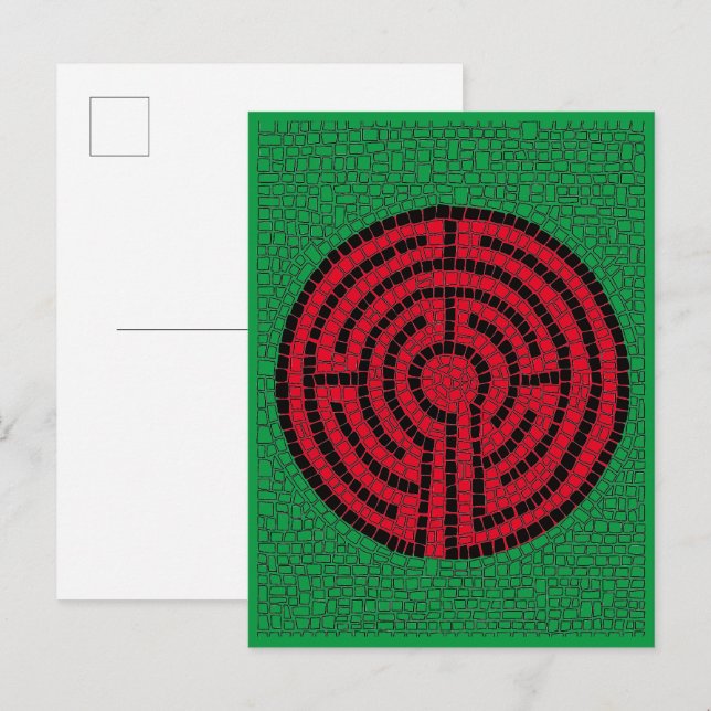 Festiva postal LABYRINTH IX (Anverso / Reverso)