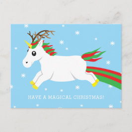 Festiva Postal mágica del día de fiesta del unicornio del