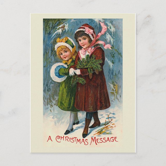 Festiva Postal "Mensaje de un Navidad" (Anverso)
