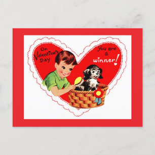 Festiva Postal navideña ganadora del el día de San Valentí