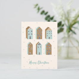 Festiva Postal navideña inspirada en el escandinavo. Edita