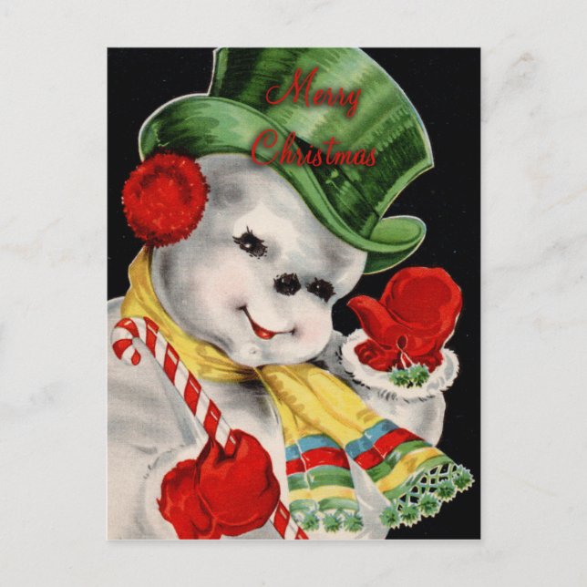 Festiva Postal navideña vintage (Anverso)