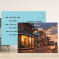 Postal "Noches de invierno en Nueva Orleans".