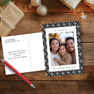 Festiva Postal nórdica para copos de nieve nórdicos en bla