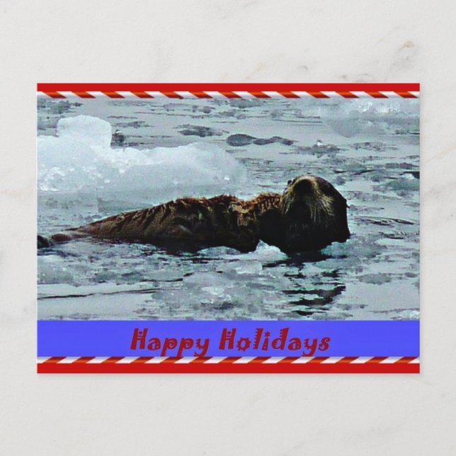 Festiva postal otterly fabulosa del día de fiesta de la (Anverso)