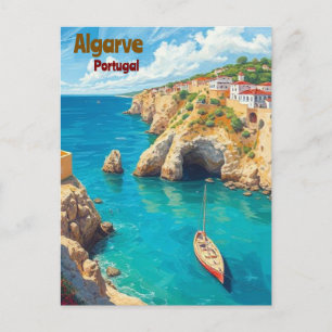 Festiva Postal panorámica del Algarve Portugal - Viaje cos