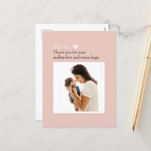 Festiva Postal personalizada del día de la madre con foto