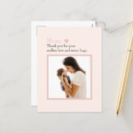 Festiva Postal personalizada del día de la madre con foto