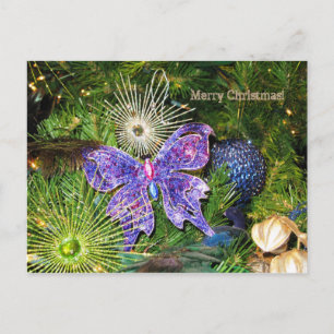 Festiva Postal púrpura de la mariposa de las Felices
