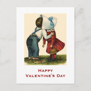 Festiva Postal que se besa del el día de San Valentín del