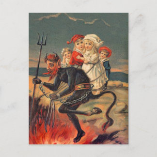 Festiva Postal Redheaded rara de Krampus