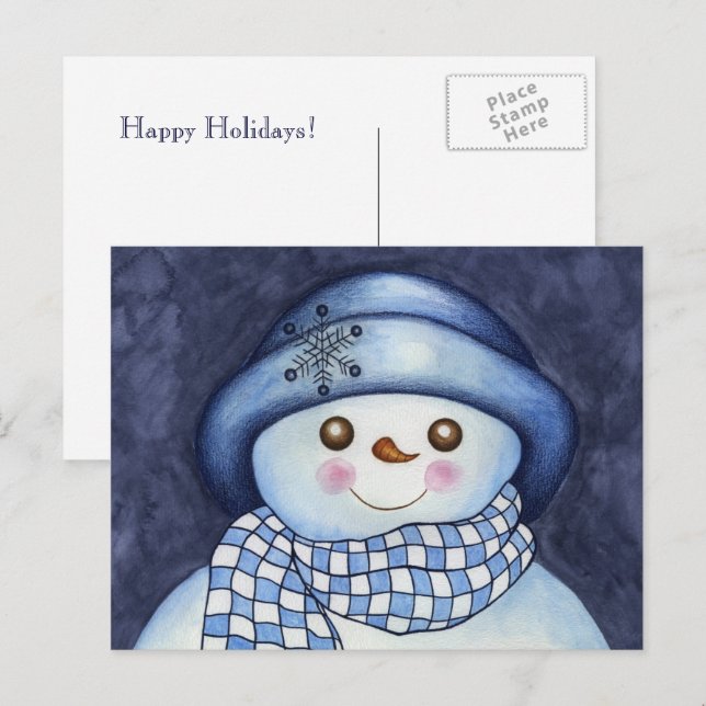 Festiva Postal Snowman (Anverso / Reverso)