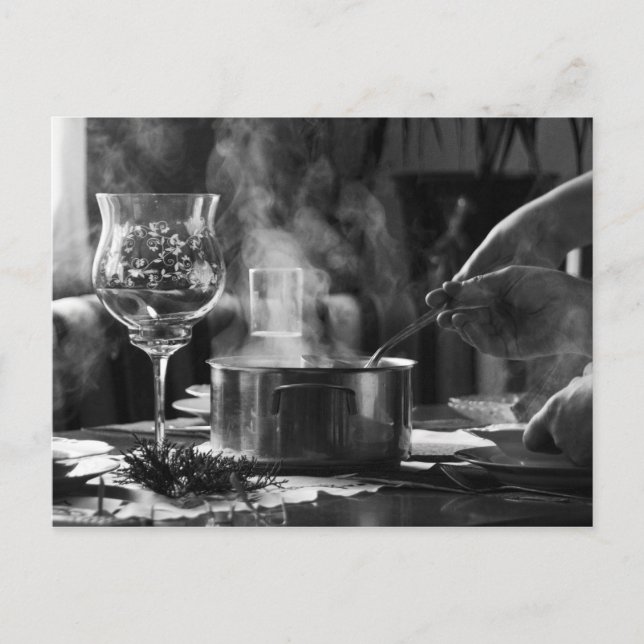 Festiva Postal "Sopa para Navidades" (Anverso)