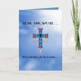 Festiva Prayer del señor en la tarjeta de pascua cherokee