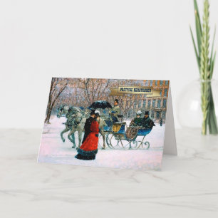 Festiva Prettige Kerstdagen. Tarjeta de navidades en holan