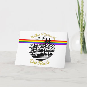 Festiva Pride Halifax Dartmouth mejores amigos tarjeta de 