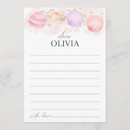 Festiva Primer viaje alrededor de la tarjeta de mensaje de