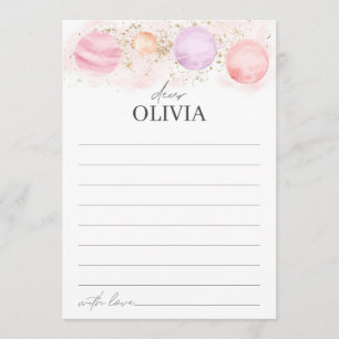 Festiva Primer viaje alrededor de la tarjeta de mensaje de