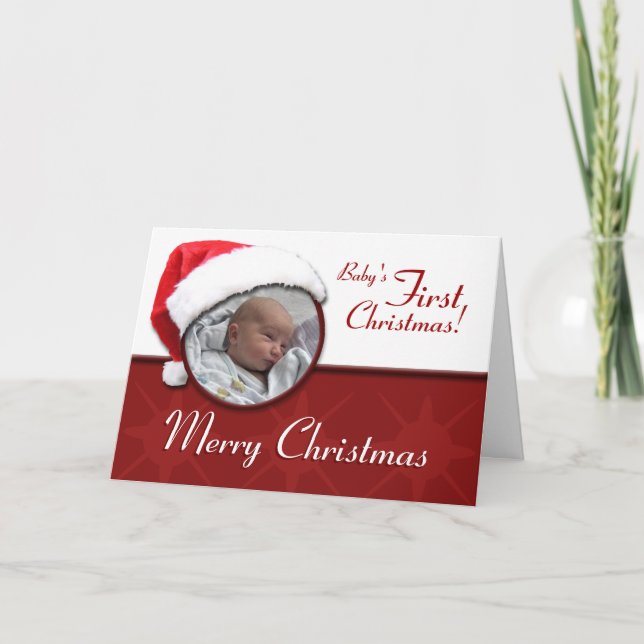 Festiva Primera tarjeta de felicitación para Navidades de  (Anverso)