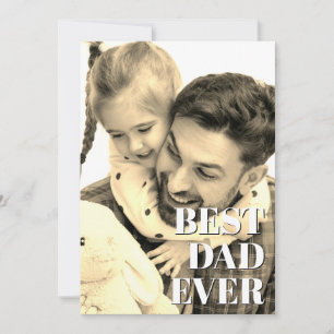 Festiva Primera tarjeta de foto del Día del Padre