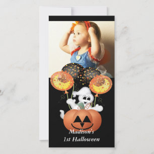 Festiva Primera tarjeta de fotos de Halloween