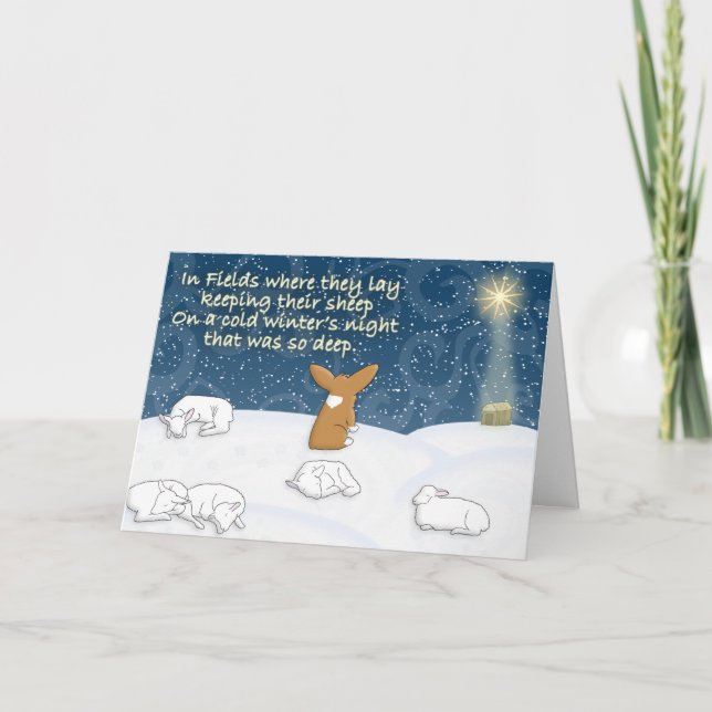 Festiva Primera tarjeta de Navidades Noel Corgi (Anverso)