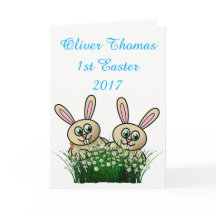 Primera tarjeta de Pascua.