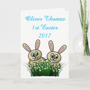 Festiva Primera tarjeta de Pascua.