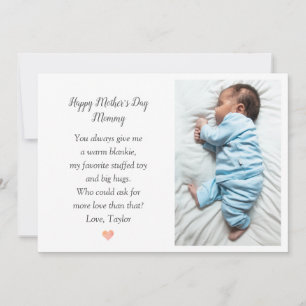 Festiva Primera tarjeta fotográfica del día de la madre de