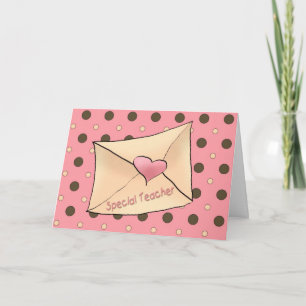 Festiva Profesor de la tarjeta del día de San Valentín