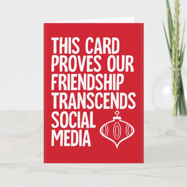 Festiva Prueba - tarjeta de Navidades divertidos (Anverso)