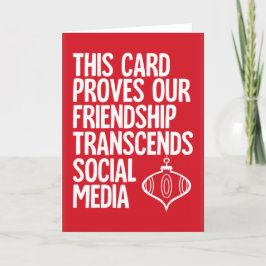 Festiva Prueba - tarjeta de Navidades divertidos