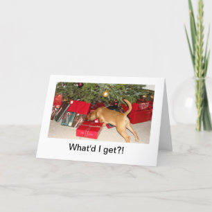Festiva ¡Puggle! Tarjeta del día de fiesta
