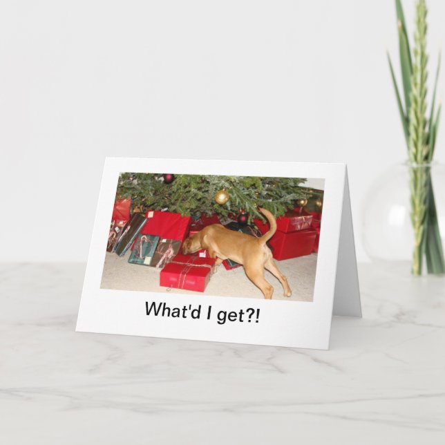 Festiva ¡Puggle! Tarjeta del día de fiesta (Anverso)
