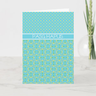 Festiva Puntos de la Polka, Tarjeta de Pascua de Daffodils