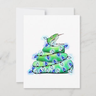 Festiva Python - tarjeta de vacaciones