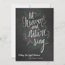 Que el cielo y la naturaleza canten la tarjeta de