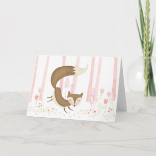 Festiva ¿Qué el Fox dice? Tarjeta del el día de San