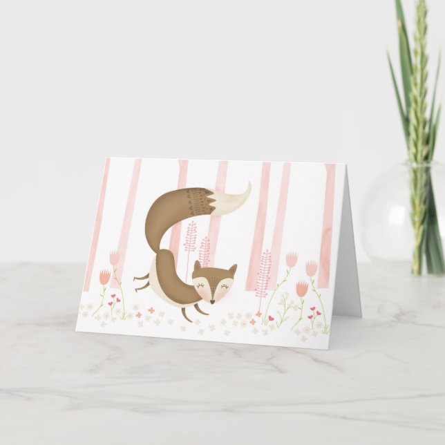 Festiva ¿Qué el Fox dice? Tarjeta del el día de San (Anverso)